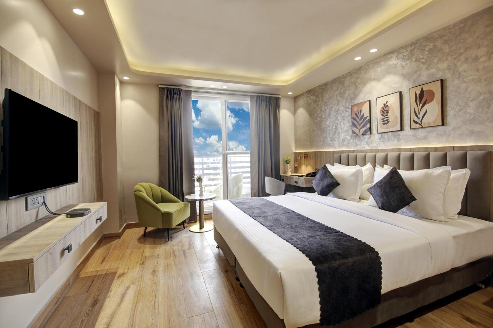 Saltstayz Premier - Near Golf Course Road & Sector 57 Gurgaon Exterior foto
